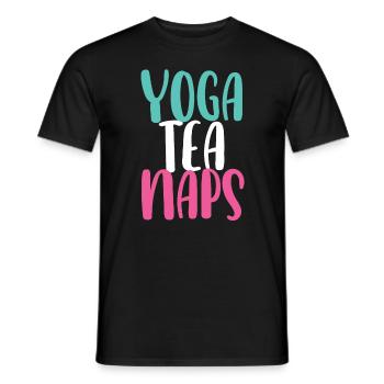 Yogalehrer Spruch Für Yogi Yoga - Männer T-Shirt - Schwarz - Vorne - AI Model Male 178 light (178cm)