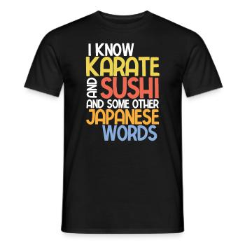 Japanischer Kampfsport Karate - Männer T-Shirt - Schwarz - Vorne - AI Model Male 178 light (178cm)