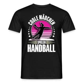 Handball Handballerin Frauen Handball - Männer T-Shirt - Schwarz - Vorne - AI Model Male 178 light (178cm)