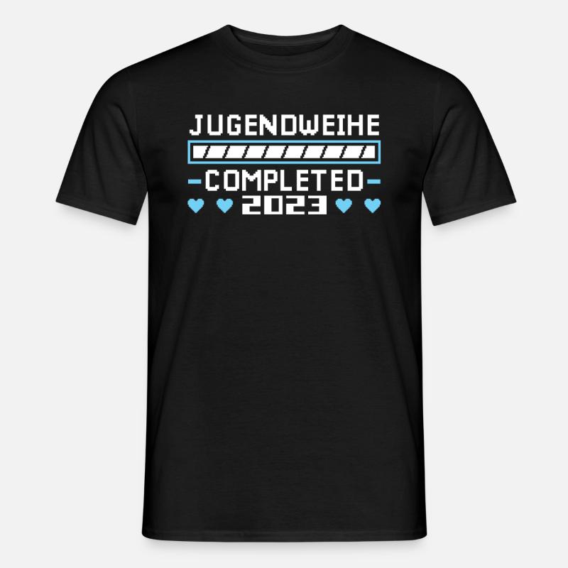 Jugendweihe 2023 Mädchen Junge - Männer T-Shirt - Schwarz