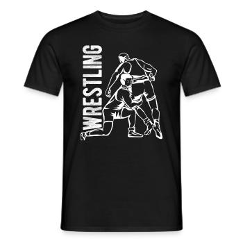 Grappling Martial Arts Wrestling - Männer T-Shirt - Schwarz - Vorne - AI Model Male 178 light (178cm)