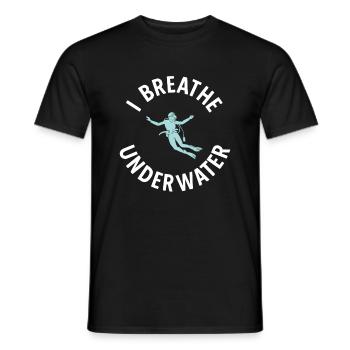 Apnoetaucher Freitaucher Taucher - Männer T-Shirt - Schwarz - Vorne - AI Model Male 178 light (178cm)