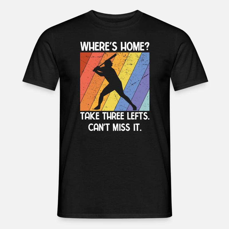 Baseball - Männer T-Shirt - Schwarz