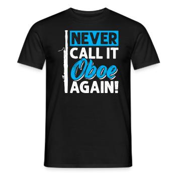 Never Call It Oboe Again - Basson - T-shirt homme - noir - Devant - AI Model Male 178 light (178cm)