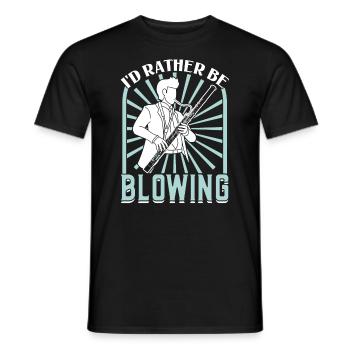 I'd Rather Be Blowing - Bassoon - Männer T-Shirt - Schwarz - Vorne - AI Model Male 178 light (178cm)