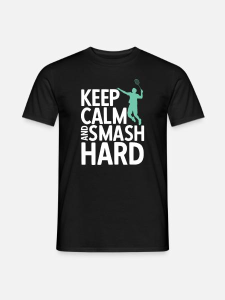 Badminton - Männer T-Shirt - Schwarz
