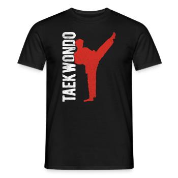 Koreanischer Kampfsport Taekwondo - Männer T-Shirt - Schwarz - Vorne - AI Model Male 178 light (178cm)