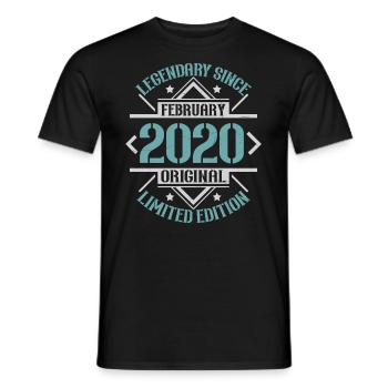 Legendär seit Januar 2020 limitierte Edition - Männer T-Shirt - Schwarz - Vorne - AI Model Male 178 light (178cm)