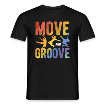 Breakdancing Tanzen für Tänzer - Männer T-Shirt - Schwarz - Vorne - AI Model Male 178 light (178cm)