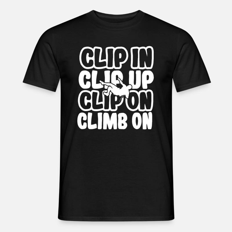 Klettern Bouldern - Männer T-Shirt - Schwarz
