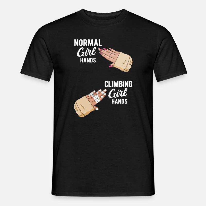 Klettern Bouldern - Männer T-Shirt - Schwarz