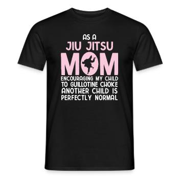 BJJ Jiu Jitsu - Männer T-Shirt - Schwarz - Vorne - AI Model Male 178 light (178cm)