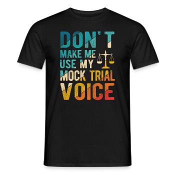 Richter Jurist Anwalt - Männer T-Shirt - Schwarz - Vorne - AI Model Male 178 light (178cm)