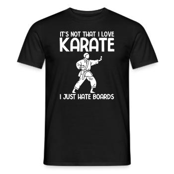 Japanischer Kampfsport Karate - Männer T-Shirt - Schwarz - Vorne - AI Model Male 178 light (178cm)