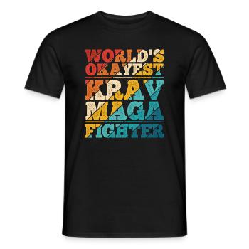 Israelischer Kampfsport Krav Maga - Männer T-Shirt - Schwarz - Vorne - AI Model Male 178 light (178cm)