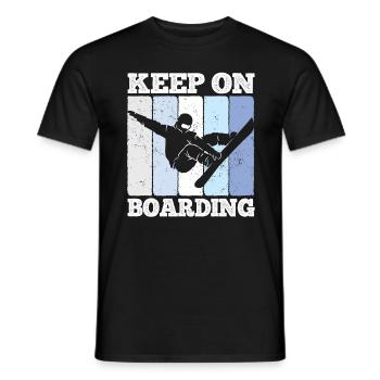 Snowboard Spruch für Snowboarder - Männer T-Shirt - Schwarz - Vorne - AI Model Male 178 light (178cm)