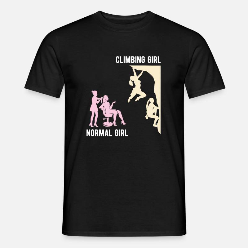 Klettern Bouldern - Männer T-Shirt - Schwarz
