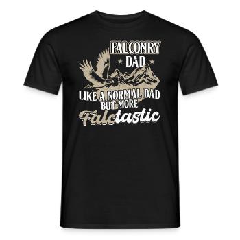 Je ne suis pas fou - Je ne fais que dresser des faucons - Fauconnerie - T-shirt homme - noir - Devant - AI Model Male 178 light (178cm)