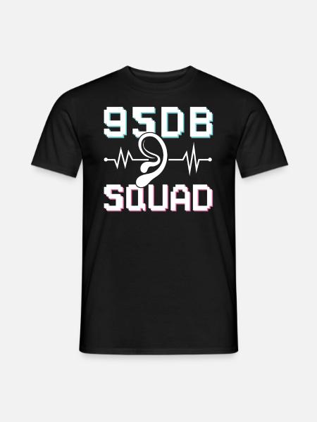 95 dB Squad - Deaf Pride - Männer T-Shirt - Schwarz