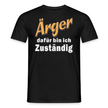 Ärger dafür bin ich Zuständig - Männer T-Shirt - Schwarz - Vorne - AI Model Male 178 light (178cm)