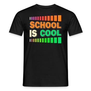 SCHOOL IS COOL - Männer T-Shirt - Schwarz - Vorne - AI Model Male 178 light (178cm)