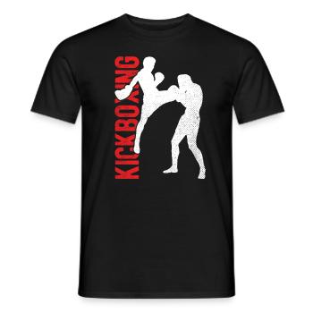 Kickboxing - Männer T-Shirt - Schwarz - Vorne - AI Model Male 178 light (178cm)