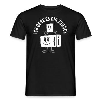 TOASTER ICH GEBE ES DIR ZURÜCK - Männer T-Shirt - Schwarz - Vorne - AI Model Male 178 light (178cm)