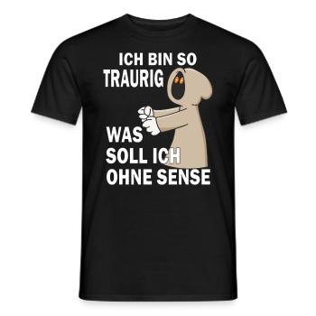 SENSENMANN OHNE SENSE - Männer T-Shirt - Schwarz - Vorne - AI Model Male 178 light (178cm)
