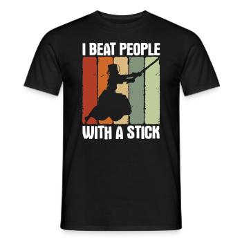 Japanischer Schwertkampf Kendo - Männer T-Shirt - Schwarz - Vorne - AI Model Male 178 light (178cm)