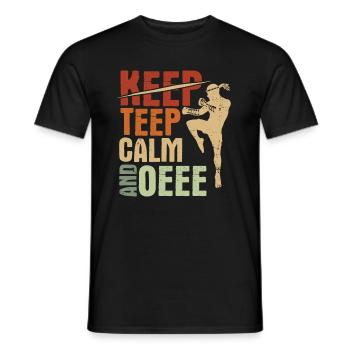 Thaiboxen Muay Thai - Männer T-Shirt - Schwarz - Vorne - AI Model Male 178 light (178cm)