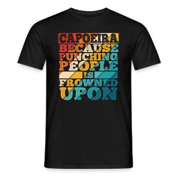 Capoeira - Männer T-Shirt - Schwarz - Vorne - AI Model Male 178 light (178cm)