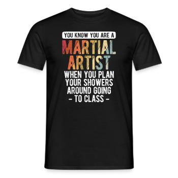 Mixed Martial Arts MMA - Männer T-Shirt - Schwarz - Vorne - AI Model Male 178 light (178cm)