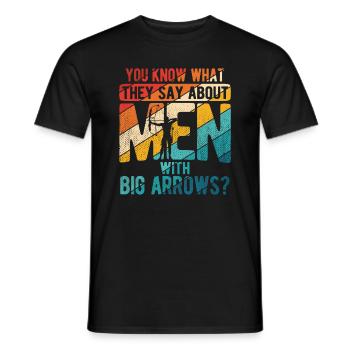 Bogenschießen Archery - Männer T-Shirt - Schwarz - Vorne - AI Model Male 178 light (178cm)