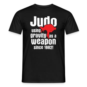 Japanischer Kampfsport Judo - Männer T-Shirt - Schwarz - Vorne - AI Model Male 178 light (178cm)