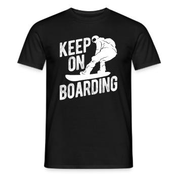 Snowboard Spruch für Snowboarder - Männer T-Shirt - Schwarz - Vorne - AI Model Male 178 light (178cm)