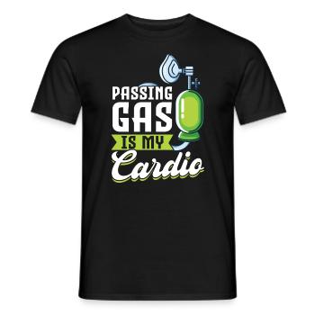 Passing Gas Is My Cardio - Anesthesiologist - Men's T-Shirt - black - Front - AI Model Male 178 light (178cm)