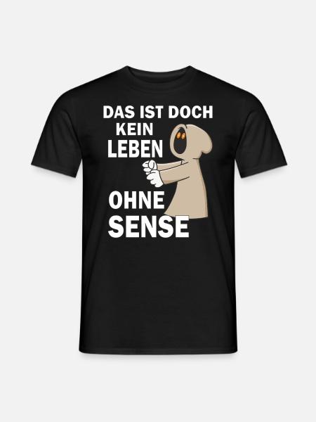 SENSENMANN KEIN LEBEN OHNE SENSE - Männer T-Shirt - Schwarz