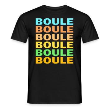 BOULES - T-shirt homme - noir - Devant - AI Model Male 178 light (178cm)