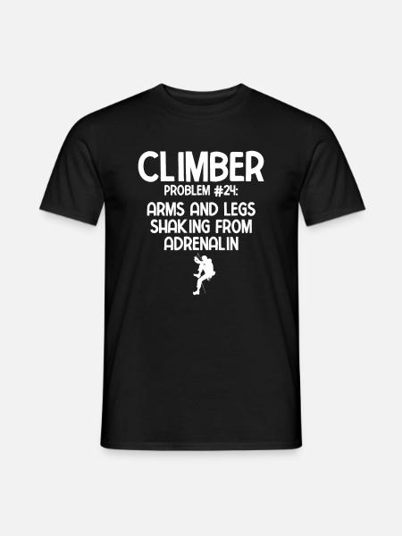 Klettern Bouldern - Männer T-Shirt - Schwarz