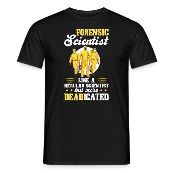 Les médecins légistes sont plus MORTicés - Forensics - T-shirt homme - noir - Devant - AI Model Male 178 light (178cm)