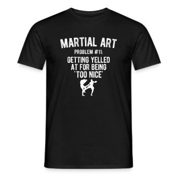 Mixed Martial Arts MMA - Männer T-Shirt - Schwarz - Vorne - AI Model Male 178 light (178cm)