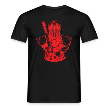 Japanischer Schwertkampf Kendo - Männer T-Shirt - Schwarz - Vorne - AI Model Male 178 light (178cm)