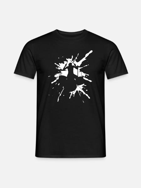Schlagzeug Spieler Drummer - Männer T-Shirt - Schwarz