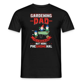 Gardening Dad - Gnome Gardening - Männer T-Shirt - Schwarz - Vorne - AI Model Male 178 light (178cm)
