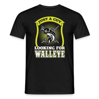 Juste un gars à la recherche de doré jaune - Chasseur de doré jaune - T-shirt homme - noir - Devant - AI Model Male 178 light (178cm)