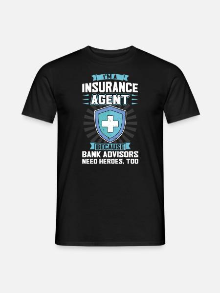 Insurance Agent - Männer T-Shirt - Schwarz