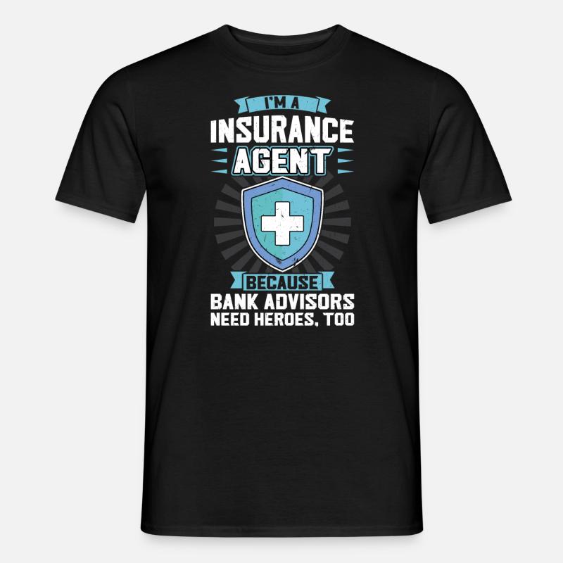 Insurance Agent - Männer T-Shirt - Schwarz