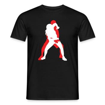 Israelischer Kampfsport Krav Maga - Männer T-Shirt - Schwarz - Vorne - AI Model Male 178 light (178cm)