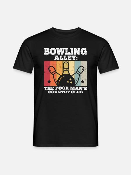 Bowling - Männer T-Shirt - Schwarz