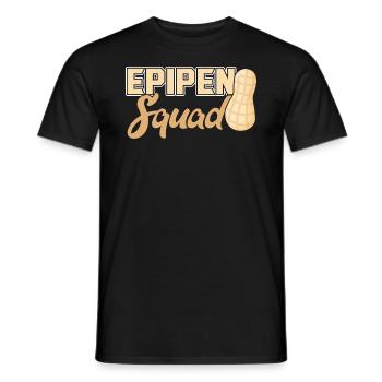 Epipen Squad - Peanut Allergic - Männer T-Shirt - Schwarz - Vorne - AI Model Male 178 light (178cm)